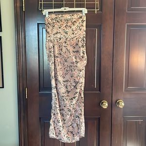 Showpo Jessell Strapless Midi Dress (Burnout Velvet)